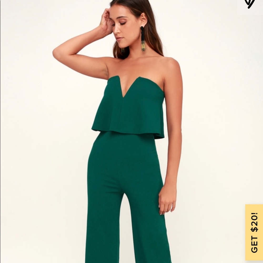 Power of Love Emerald Green Jumpsuit Lulus
